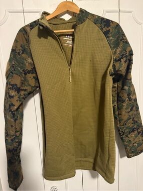 Propper Olive Green Combat Hoodie with Camo Sleeves
